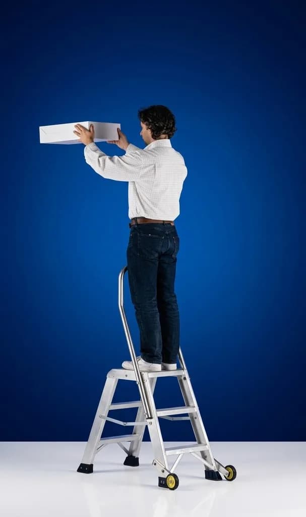 Двусторонняя стремянка-табурет Svelt PUNTO PLUS S 2х2 ступени