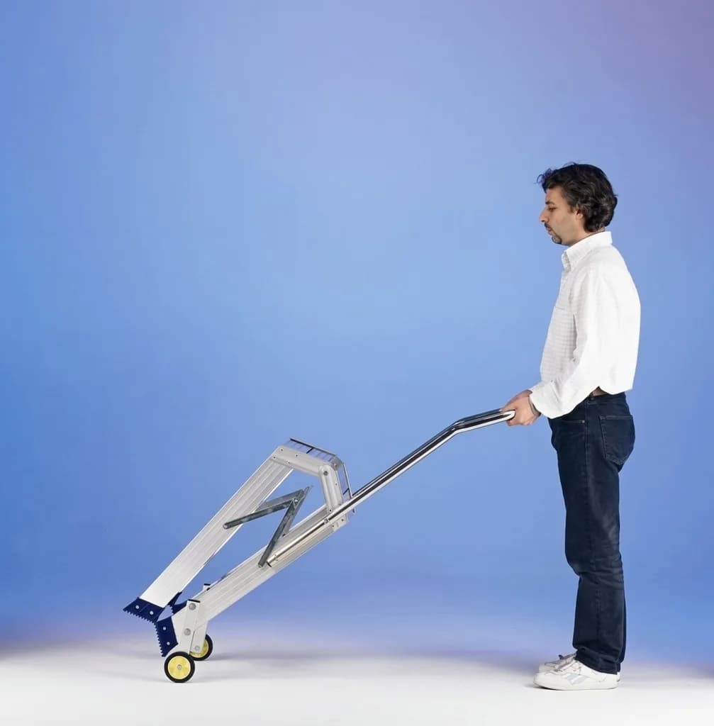 Двусторонняя стремянка-табурет Svelt PUNTO LARGE PLUS S 2х3 ступени