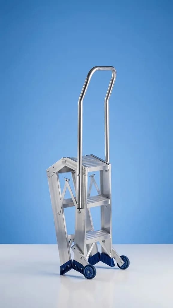 Двусторонняя стремянка-табурет Svelt PUNTO LARGE PLUS S 2х3 ступени