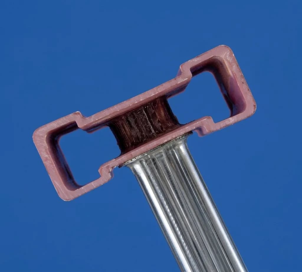 Лестница диэлектрическая из стеклопластика выдвигаемая тросом Svelt V2F 2x12 ступеней