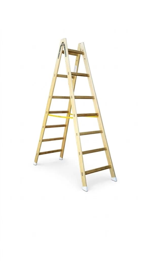 Двусторонняя деревянная стремянка SVELT S1 5 ступеней