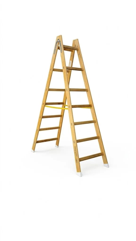 Двусторонняя деревянная стремянка SVELT S1 6 ступеней