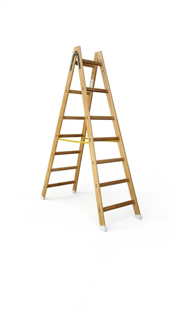 Двусторонняя деревянная стремянка SVELT S1 8 ступеней