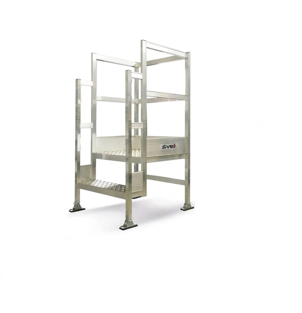 Телескопическая лестница с платформой SVELT PEDANA 3 ступени