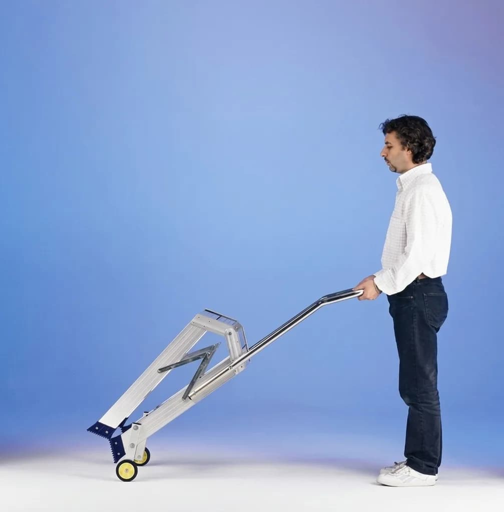 Двусторонняя стремянка-табурет Svelt PUNTO LARGE PLUS S 2х5 ступени