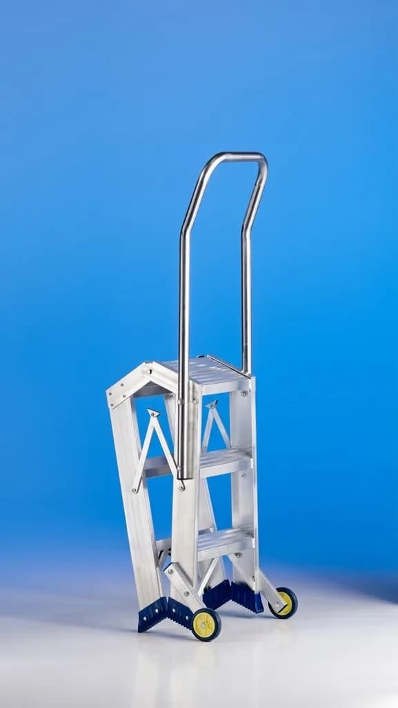 Двусторонняя стремянка-табурет Svelt PUNTO LARGE PLUS S 2х5 ступени