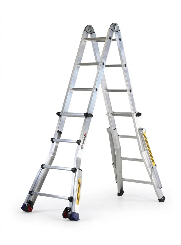 Телескопическая лестница Svelt SCALISSIMA ELITE 8+8 ступеней