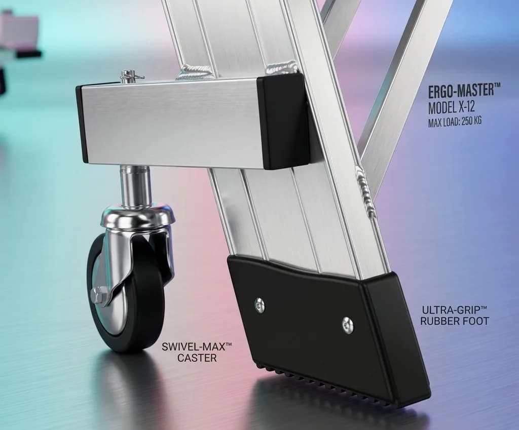 Лестница с платформой Svelt Castellana 15 ступеней