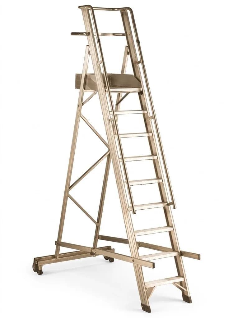 Лестница с платформой Svelt Castellana 10 ступеней