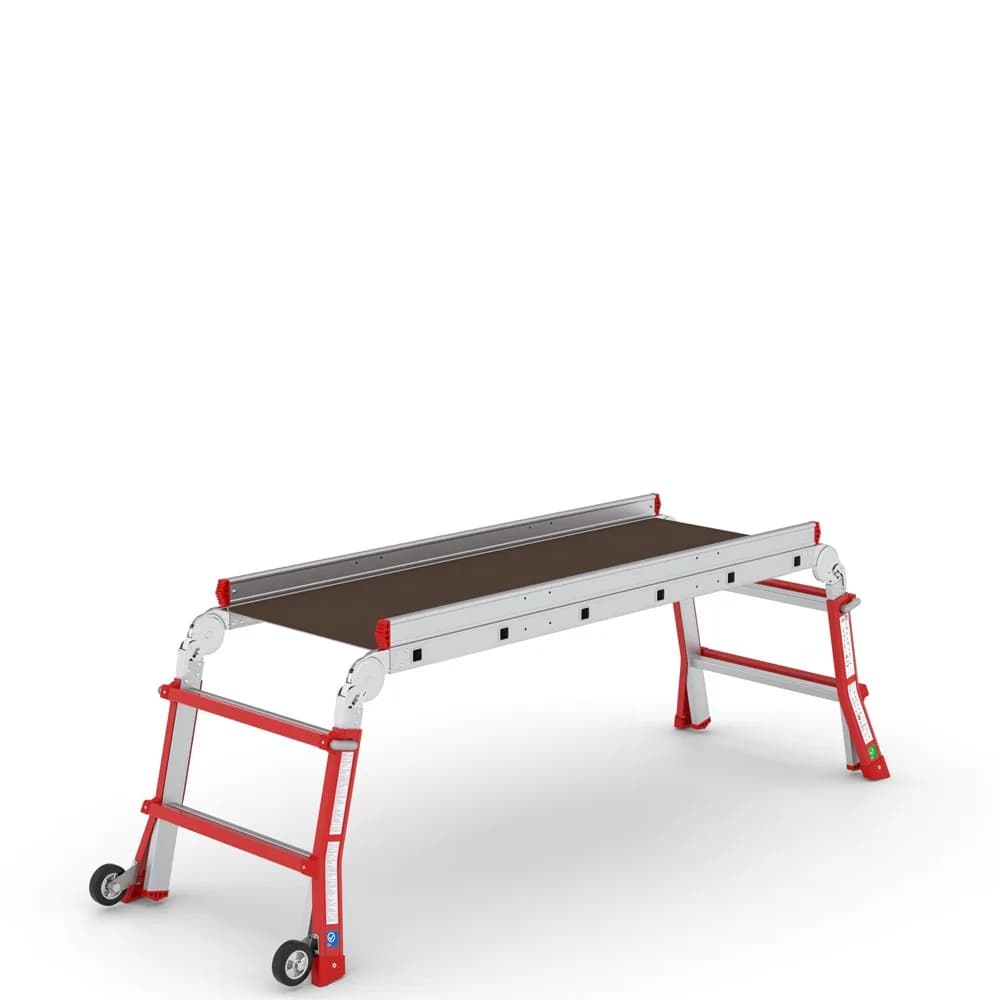 Телескопические подмости Svelt DUAL 2 высоты 2,7 и 3,0 м 2 колеса