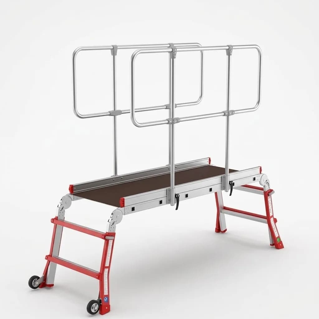 Телескопические подмости Svelt DUAL 2 высоты 2,7 и 3,0 м 2 колеса