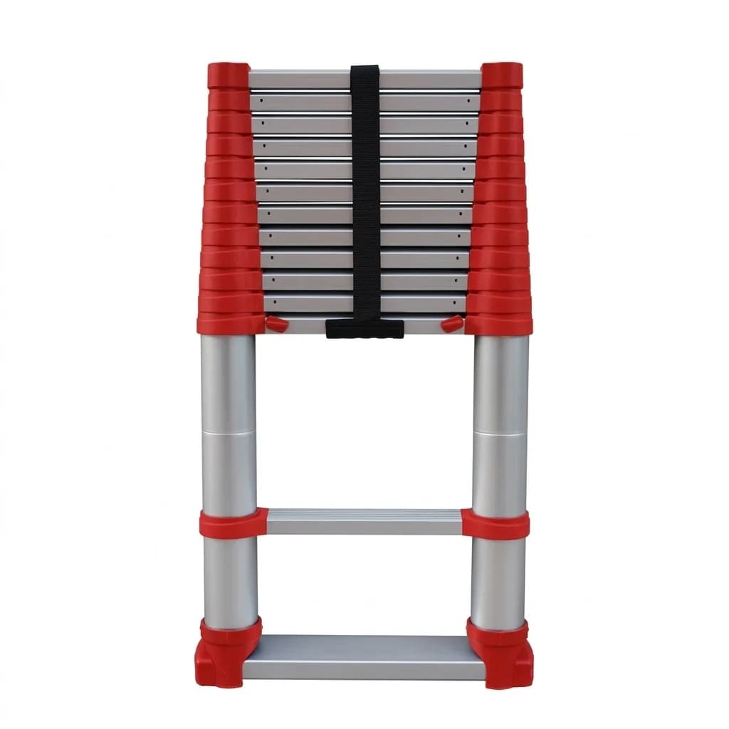 Телескопическая лестница SVELT XTEND 900 PRO 13 ступеней, длина 3,86 м