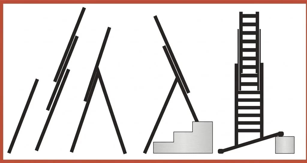 Трехсекционная лестница Svelt LUXE 3 - 7+8+8 ступеней