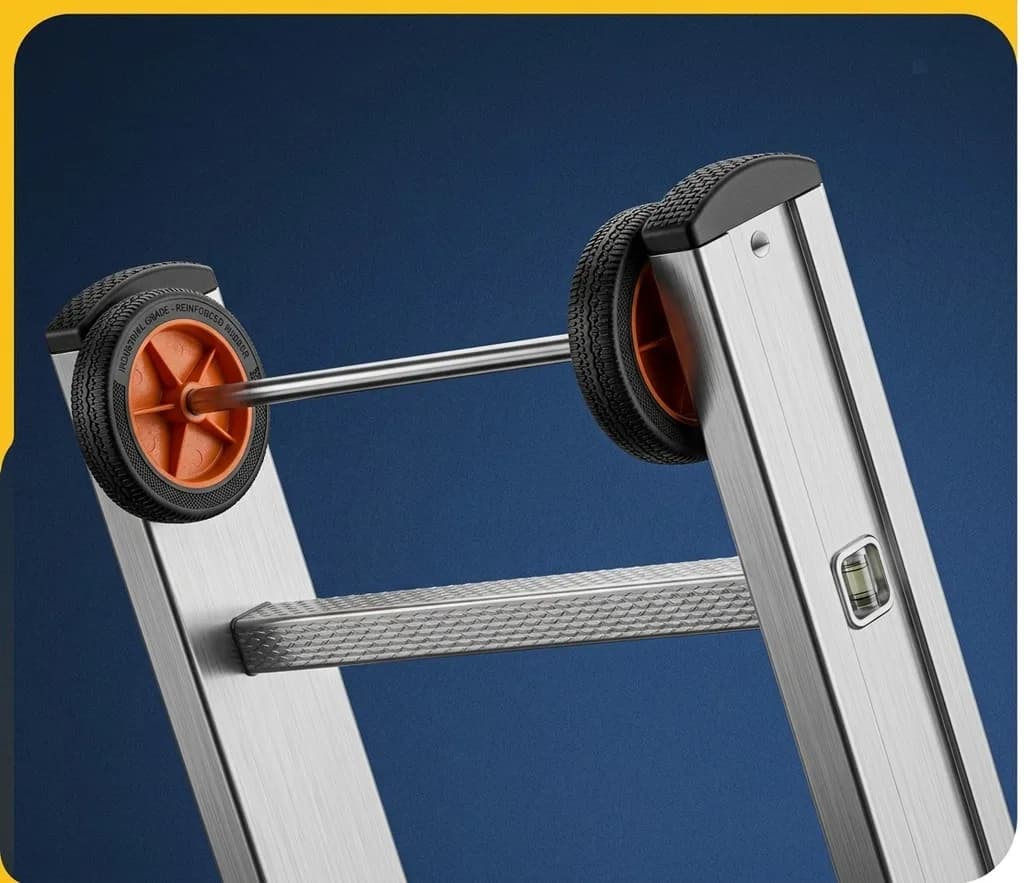 Двухсекционная лестница выдвигаемая тросом Svelt EURO E2F 2x12R ступеней