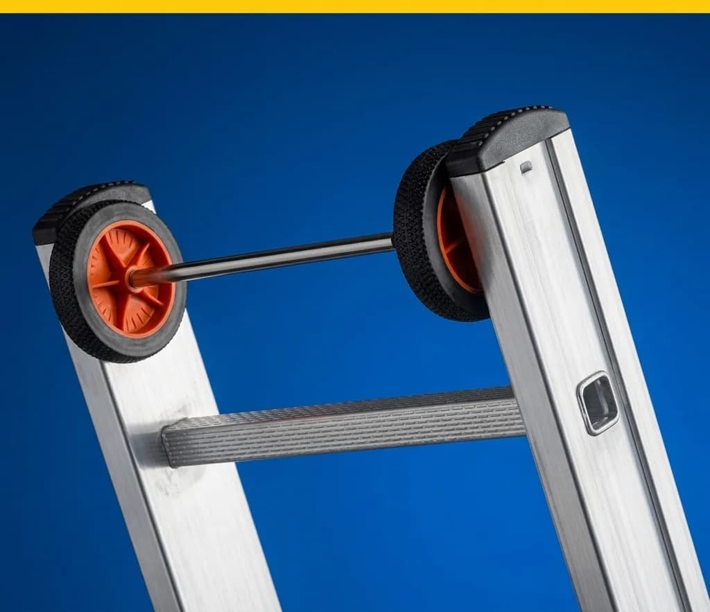 Двухсекционная лестница выдвигаемая тросом Svelt EURO E2F 2x14R ступеней