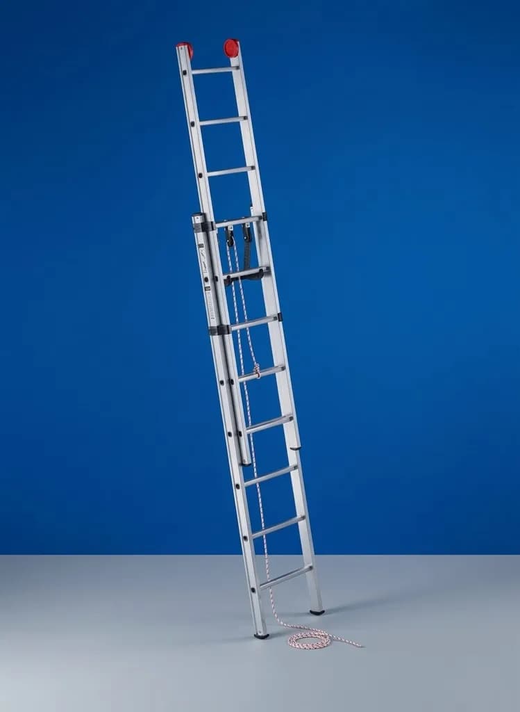 Двухсекционная лестница выдвигаемая тросом Svelt EURO E2F 2x14R ступеней