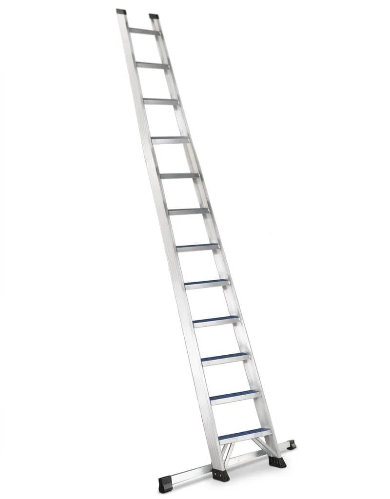 Односекционная профессиональная лестница с траверсой SVELT GLC 18 ступеней