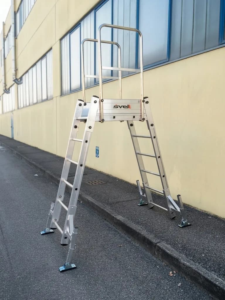 Мостовая лестница Svelt Bridge S 3 ступени, длина 100 см, 4 телескопических стабилизатора