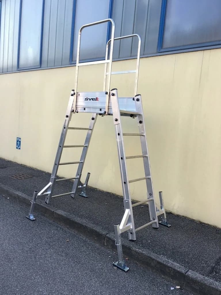 Мостовая лестница Svelt Bridge S 3 ступени, длина 100 см, 4 телескопических стабилизатора