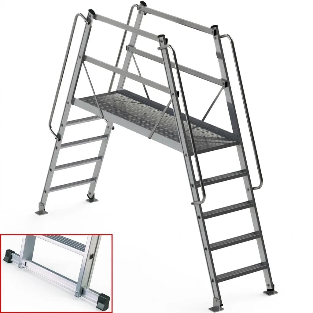 Мостовая лестница Svelt Bridge A 9 ступеней, длина 250 см, 2 траверсы SBRIDGE19/250