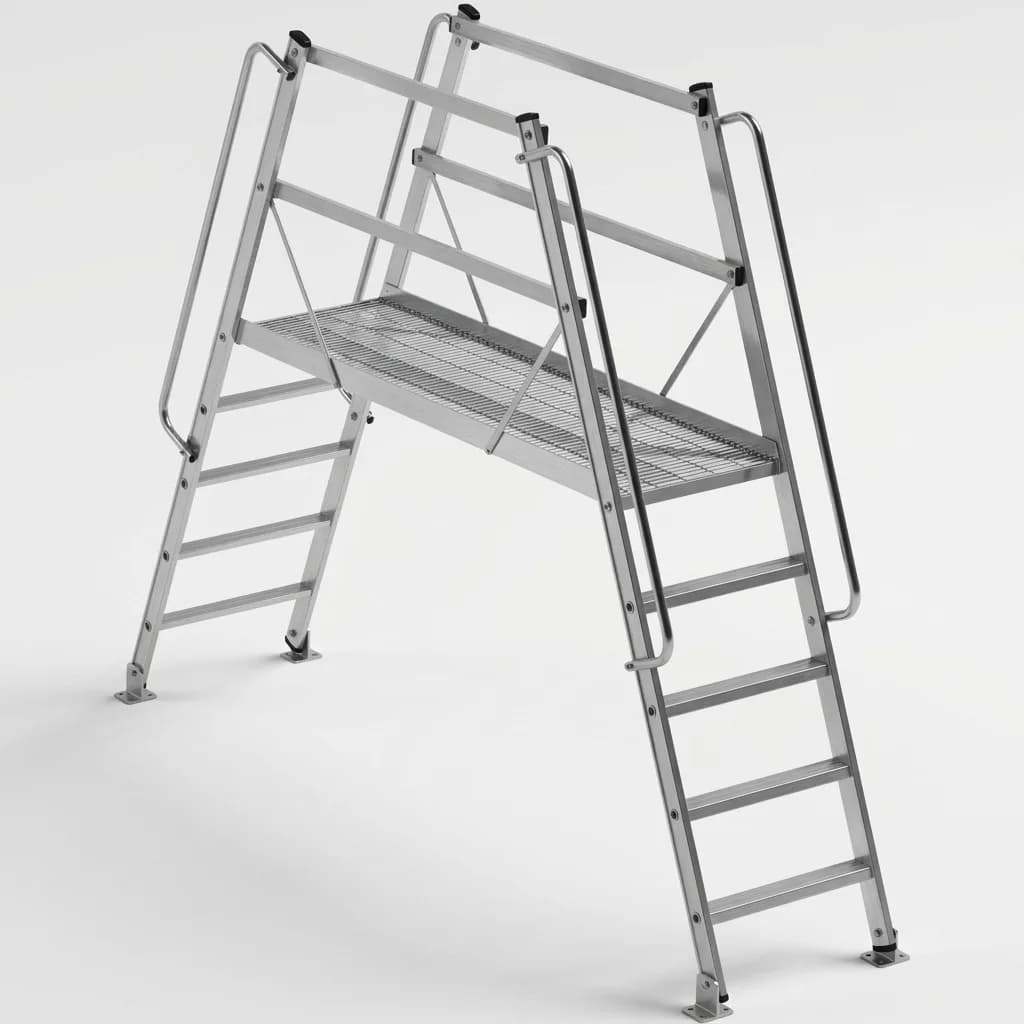 Мостовая лестница Svelt Bridge S 2 ступени, длина 130 см, 4 кронштейна для крепления к земле SBRIDGE22/130