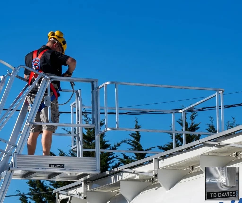 Телескопическая лестница с платформой для цистерн Svelt SMALL 4,41 м