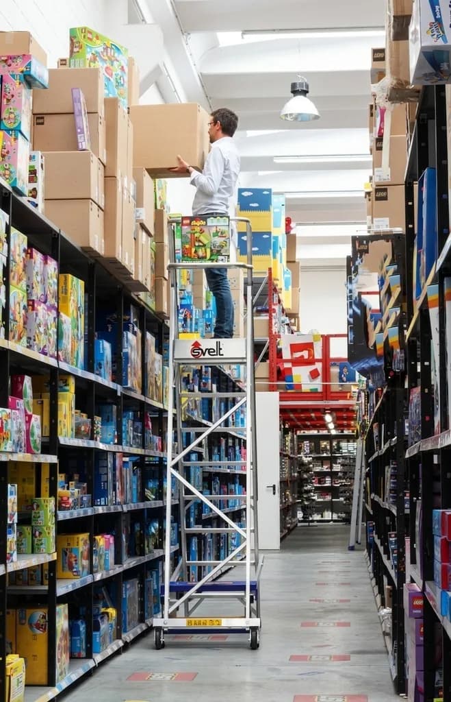 Лестница с платформой Svelt Castellana Slim 7 ступеней