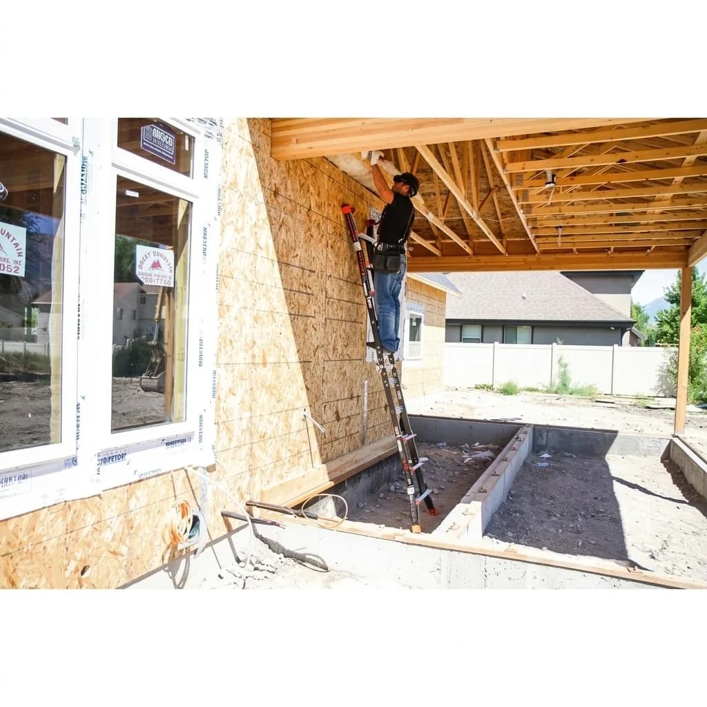 Лестница-стремянка телескопическая SVELT Dark 8+8 ступеней