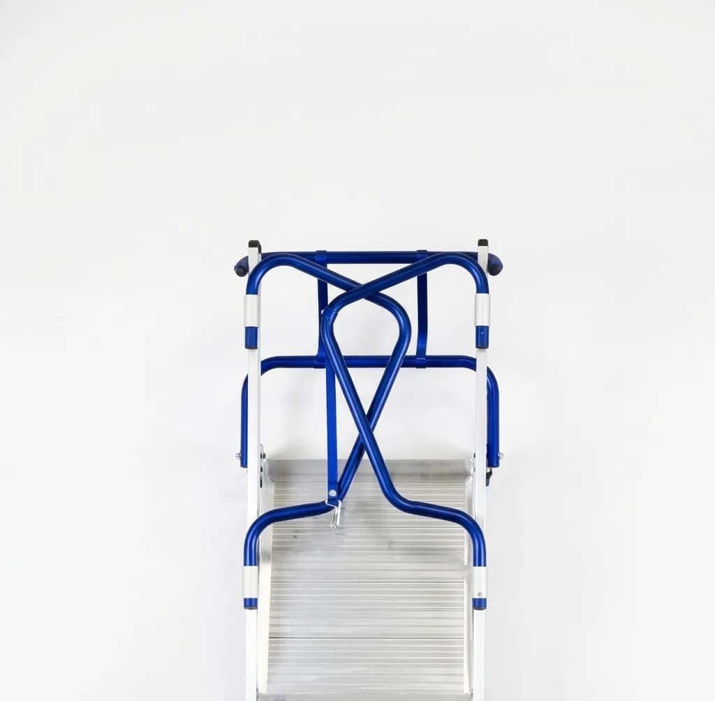 Двусторонняя передвижная складная лестница-помост SVELT FLY 5 ступеней