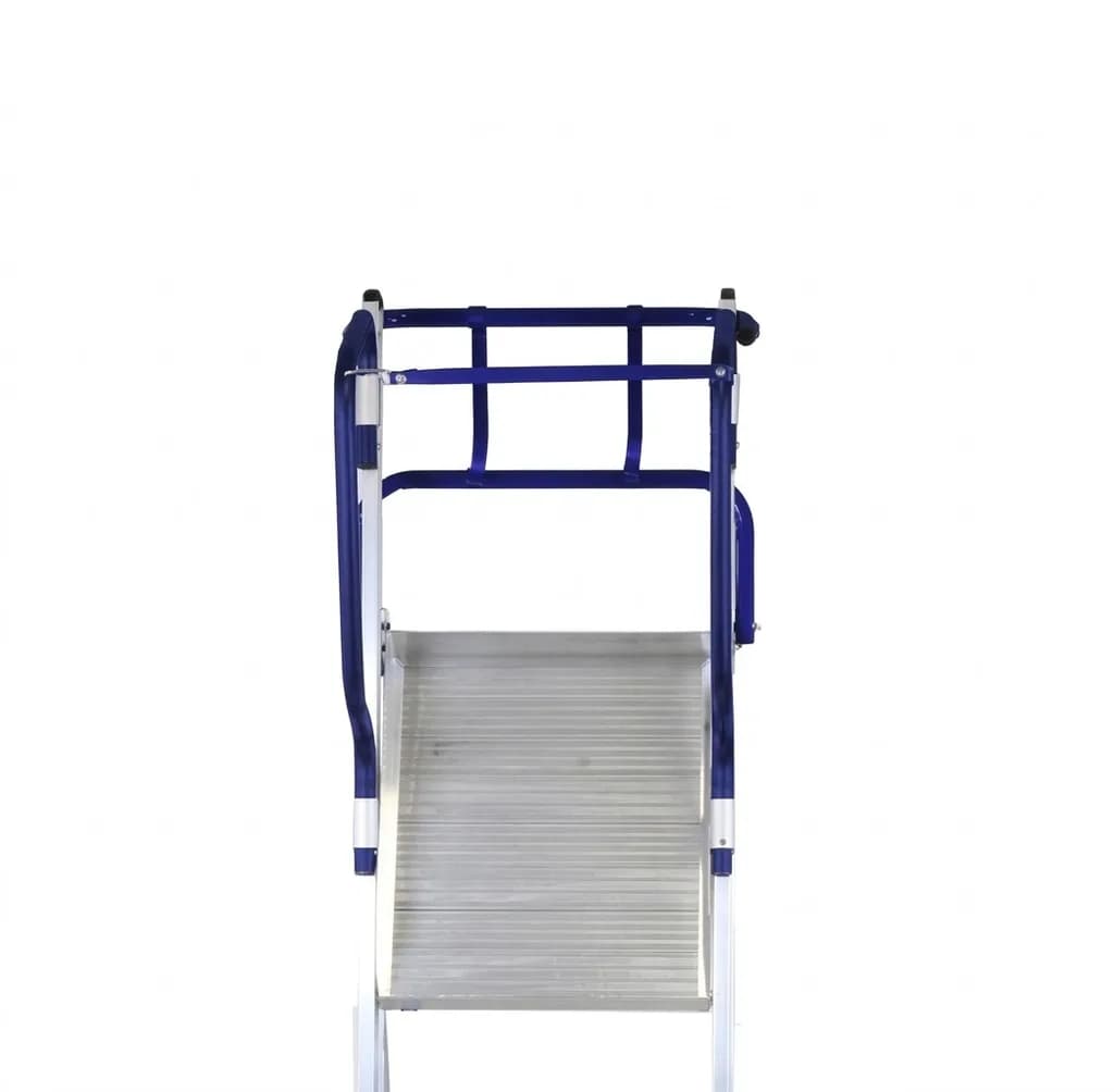 Двусторонняя передвижная складная лестница-помост SVELT FLY 5 ступеней