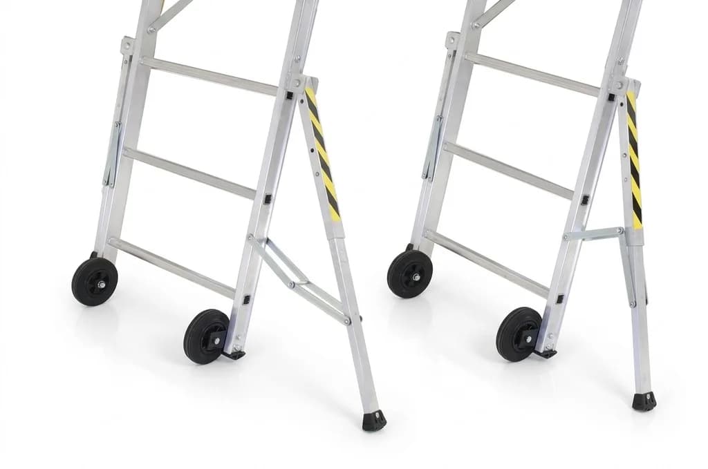 Двусторонняя передвижная складная лестница-помост SVELT FLY 3 ступени