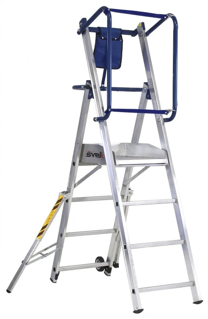 Двусторонняя складная лестница-помост SVELT FLYLIGHT 5 ступеней