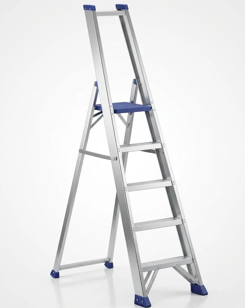 Стремянка алюминиевая Svelt Regina с алюминиевой площадкой 5 ступеней