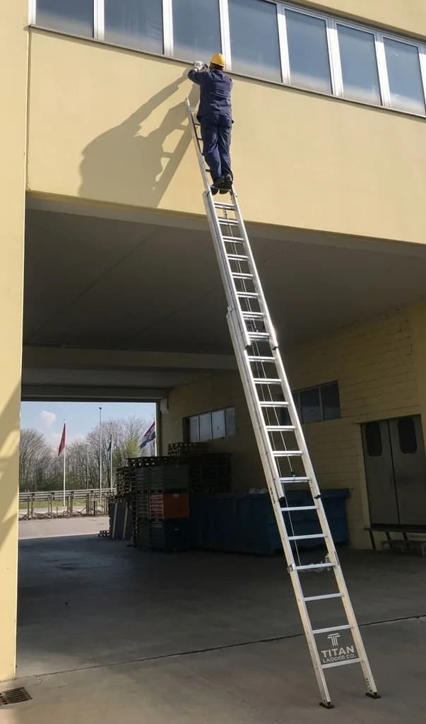 Трехсекционная лестница Svelt ARGANELLO 3x14 ступеней