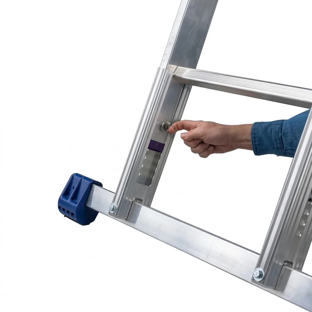 Трехсекционная лестница Svelt LUXE 3 - 7+8+8 ступеней