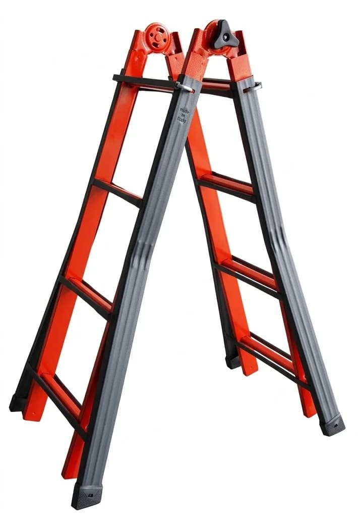 Телескопическая лестница металлическая SVELT SERAFINA 8 ступеней