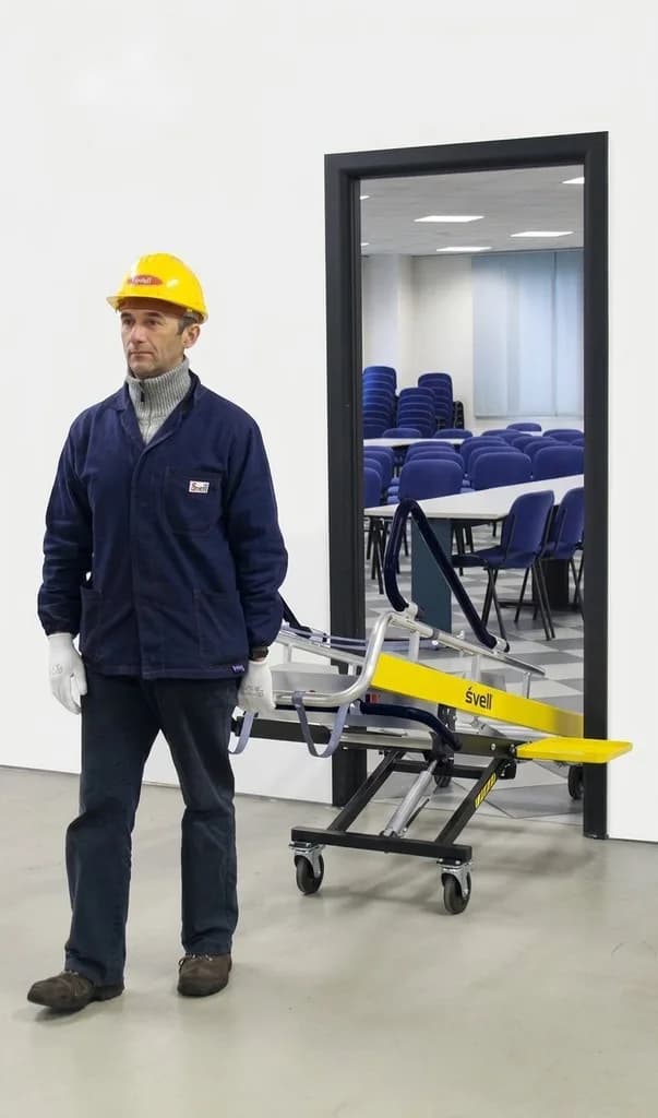 Лестница с платформой диэлектрическая Svelt FLY FIBRA 5 ступеней