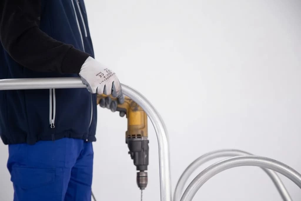 Двухсторонняя лестница с платформой SVELT PONTE 5 ступеней