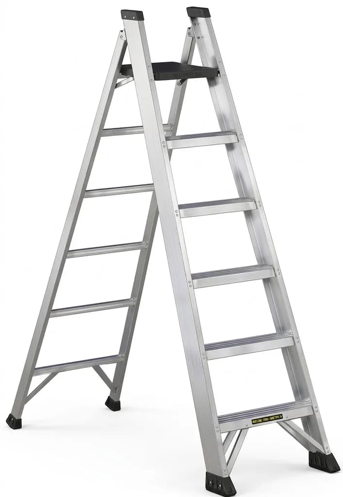 Двусторонняя стремянка Svelt P2 2x6 ступеней