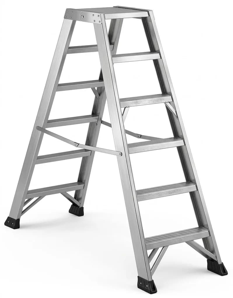 Двусторонняя стремянка Svelt P1 PLUS 2x6 ступеней