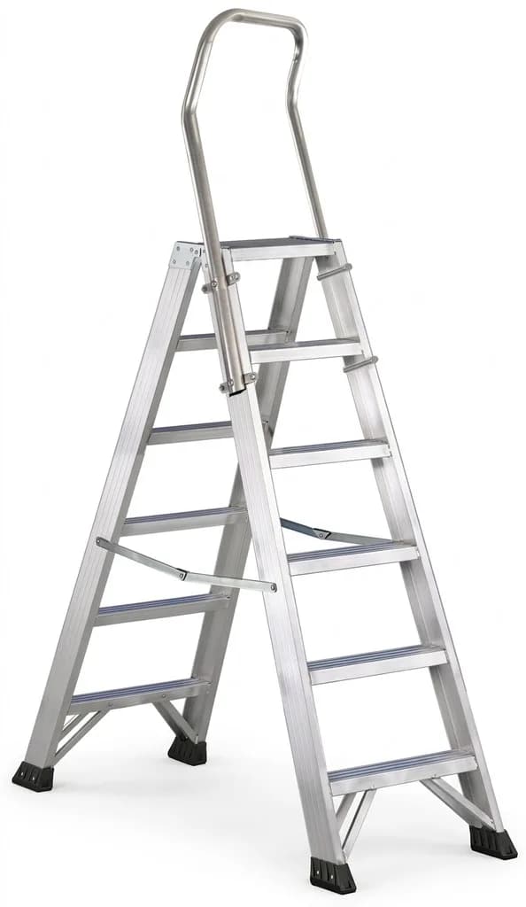 Двусторонняя стремянка Svelt P1 PLUS 2x7 ступеней