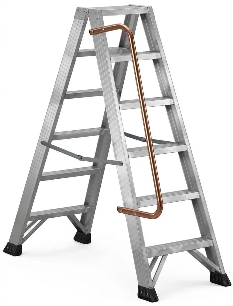Двусторонняя стремянка Svelt P1 PLUS 2x7 ступеней