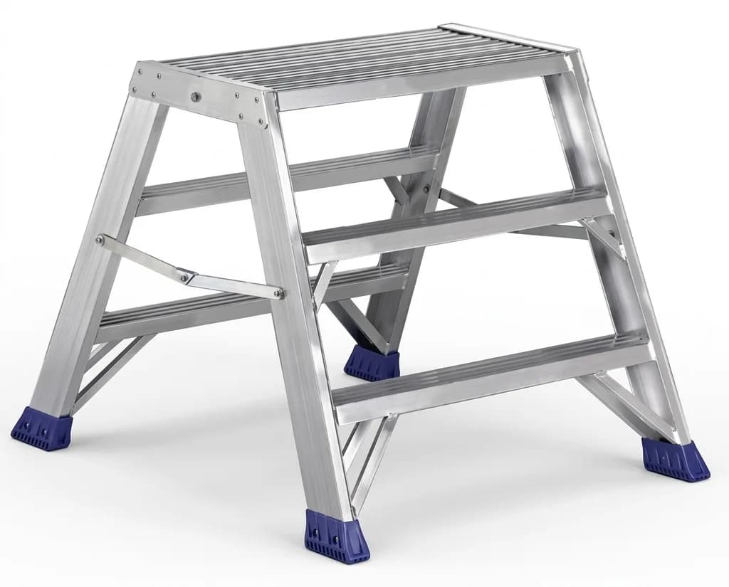 Двусторонняя стремянка-табурет Svelt PUNTO LARGE PLUS S 2х3 ступени