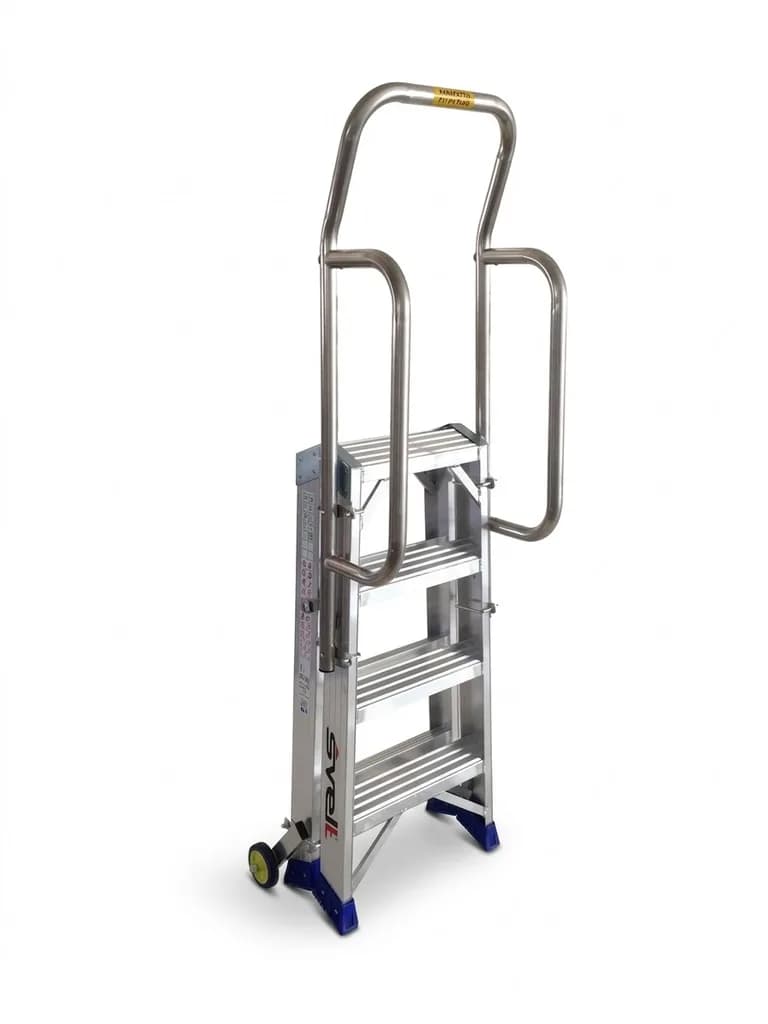 Двусторонняя стремянка-табурет Svelt PUNTO LARGE S 2х2 ступени