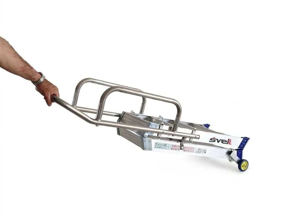 Двусторонняя стремянка-табурет Svelt PUNTO LARGE S 2х2 ступени