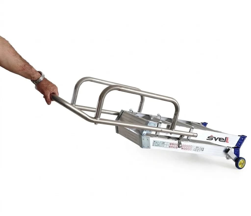 Двусторонняя стремянка-табурет Svelt PUNTO S 2х5 ступени