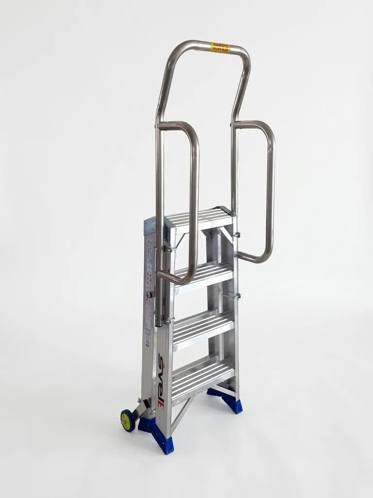 Двусторонняя стремянка-табурет Svelt PUNTO SPACE S 2х3 ступени