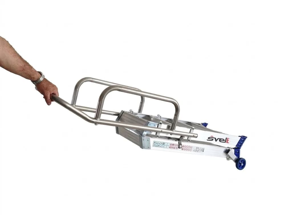 Двусторонняя стремянка-табурет Svelt PUNTO SPACE S 2х3 ступени