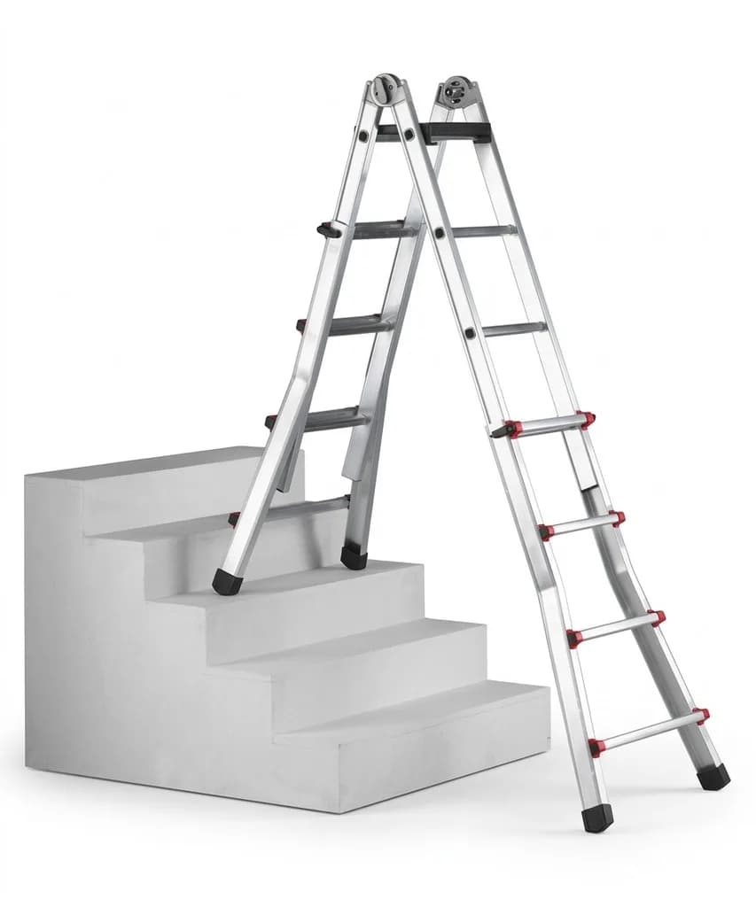 Лестница-стремянка телескопическая Svelt Scalissima 9+9 R ступеней