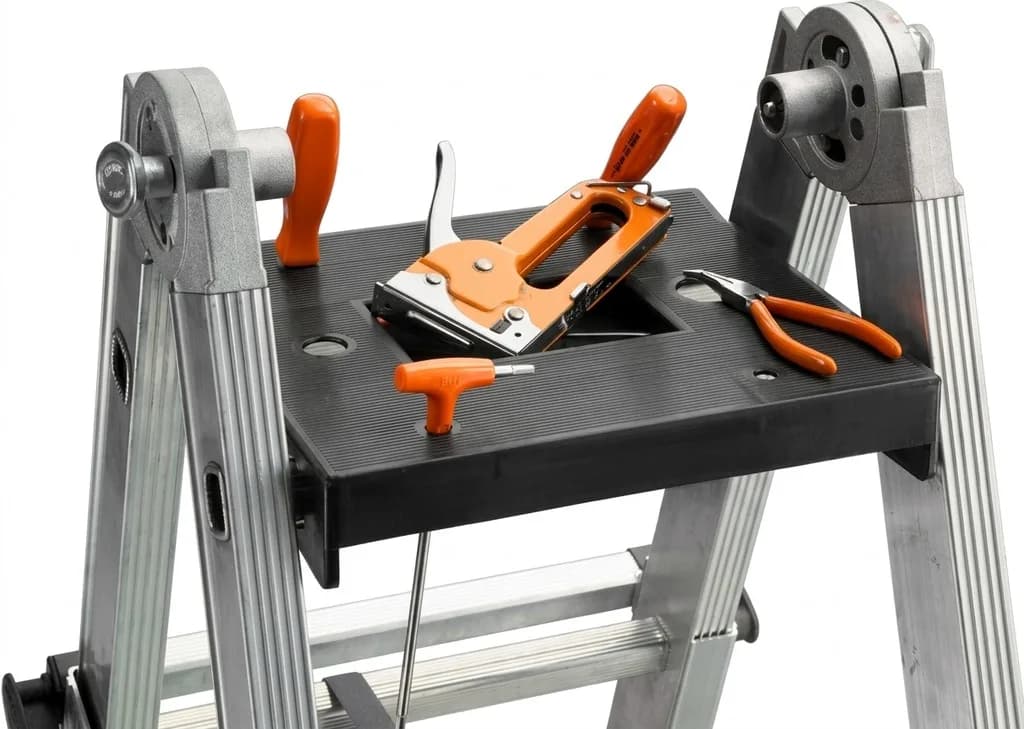 Лестница-стремянка телескопическая Svelt Scalissima 9+9 R ступеней